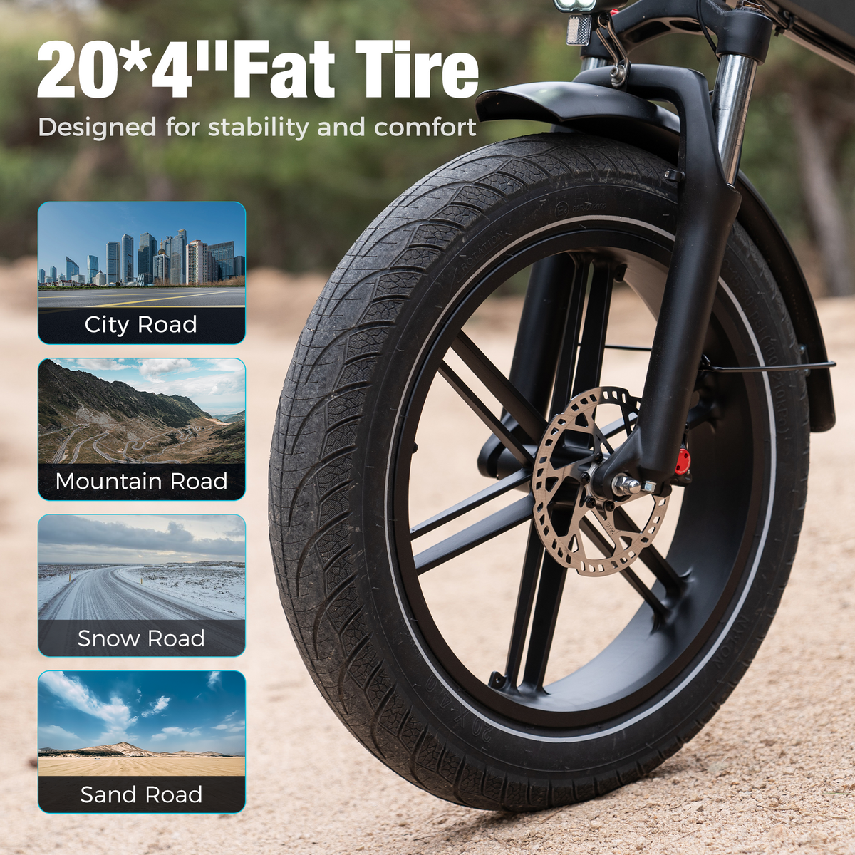 HITWAY BK10S Pro Foldable Electric Bike — 250W Motor, 48V 15Ah Battery, Fat Tires, Dual Suspension