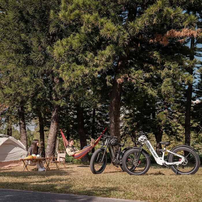 26" Electric Mountain Bike — 48V 25Ah Battery, 7-Speed, Dual Suspension, Hydraulic Disc Brakes