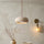 Modern Travertine Pendant Light, Dimmable with Remote Control