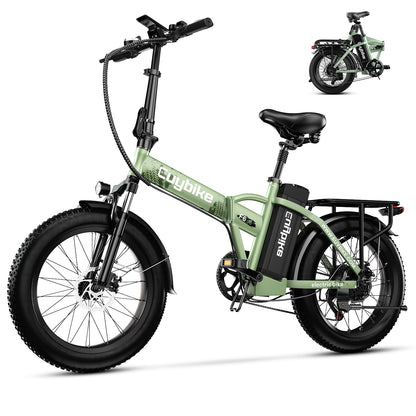 EUYBIKE F6-B Foldable Electric Bike — 1000W Peak Motor, 48V 20Ah Battery, 20" Fat Tire, Off-Road