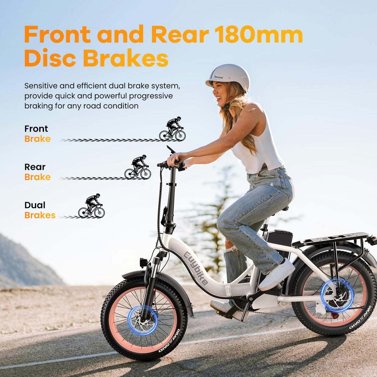 EUYBIKE Folding Electric Bike — 1000W Peak Motor, 48V 20Ah Battery, 20" Fat Tire, Off-Road