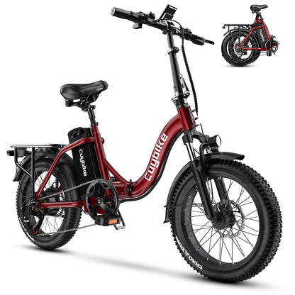 EUYBIKE Folding Electric Bike — 1000W Peak Motor, 48V 20Ah Battery, 20" Fat Tire, Off-Road