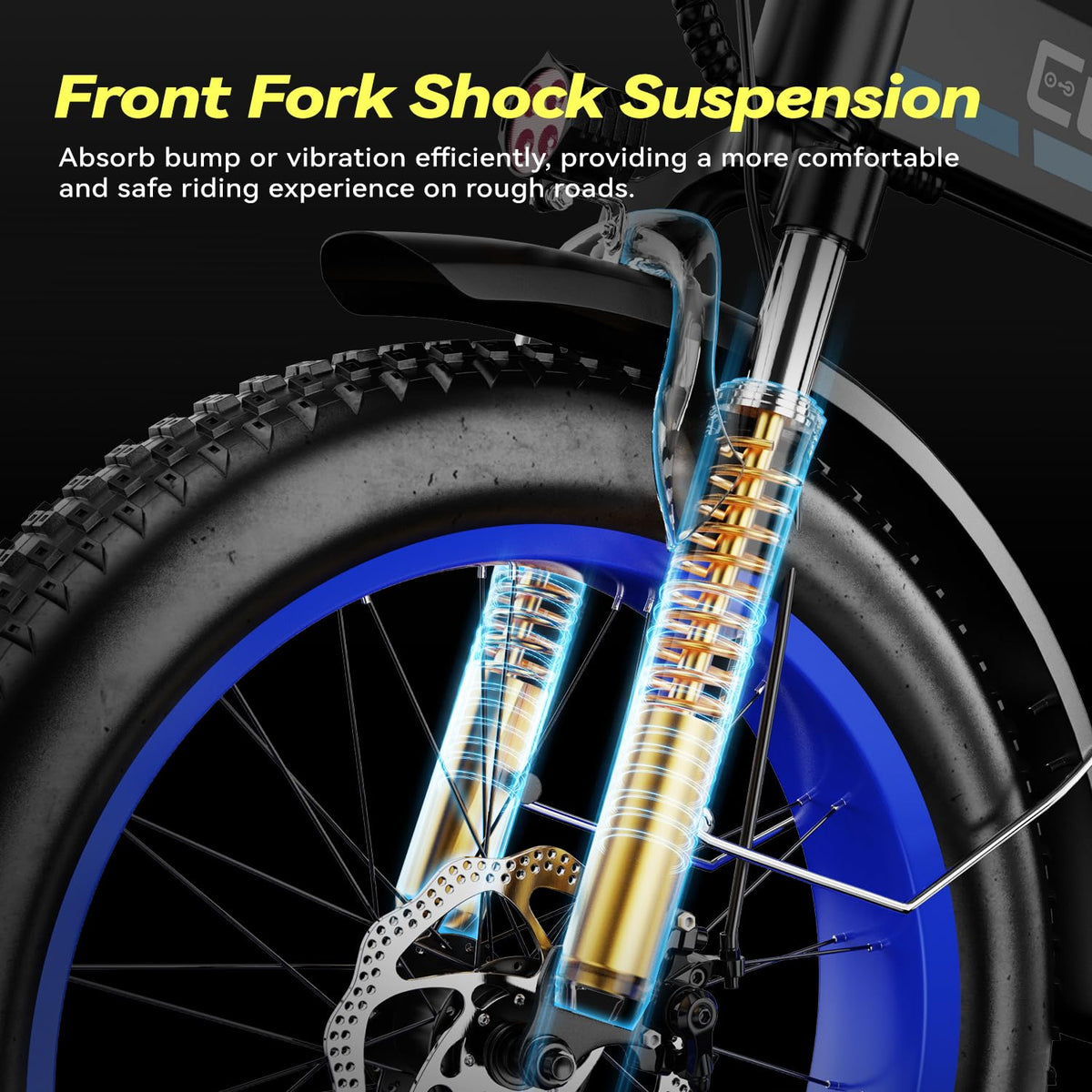 EUYBIKE F6-F Foldable Electric Bike — 1000W Peak Motor, 48V 20Ah Battery, 20" Fat Tire, Off-Road
