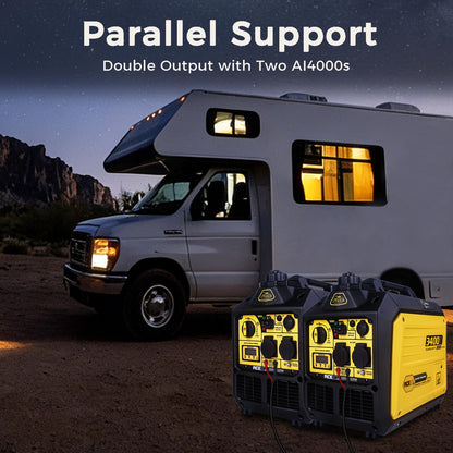 3400W Portable Power Station for Home Backup & Camping — Petrol Powered