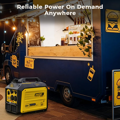 3400W Portable Power Station for Home Backup & Camping — Petrol Powered