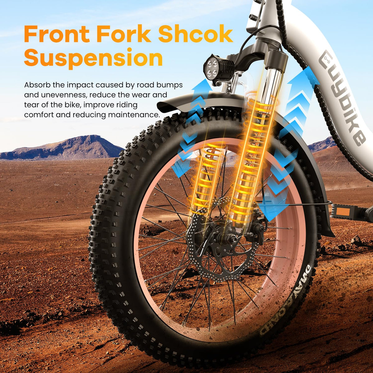 EUYBIKE Folding Electric Bike — 1000W Peak Motor, 48V 20Ah Battery, 20" Fat Tire, Off-Road