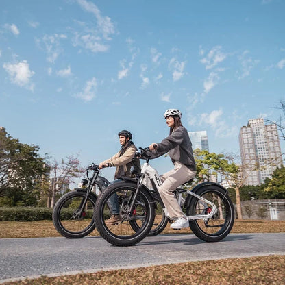 26" Electric Mountain Bike — 48V 25Ah Battery, 7-Speed, Dual Suspension, Hydraulic Disc Brakes