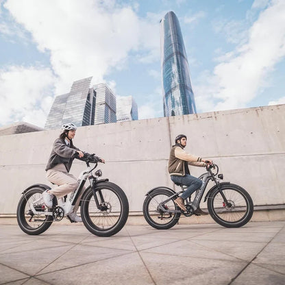 26" Electric Mountain Bike — 48V 25Ah Battery, 7-Speed, Dual Suspension, Hydraulic Disc Brakes