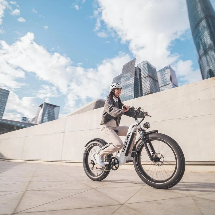 26" Electric Mountain Bike — 48V 25Ah Battery, 7-Speed, Dual Suspension, Hydraulic Disc Brakes