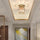 1-Light Flush Mount K9 Crystal Glass Hallway Ceiling Light