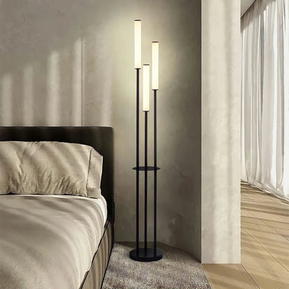 Modern 3-Light LED Floor Lamp With Dimmer