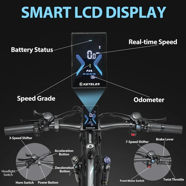 AWD Electric Bike for Adults, Peak 4000W Power 26” Fat Tire Ebike Dual Motor Electric Bicycles, 48V 22.4AH Removable Battery