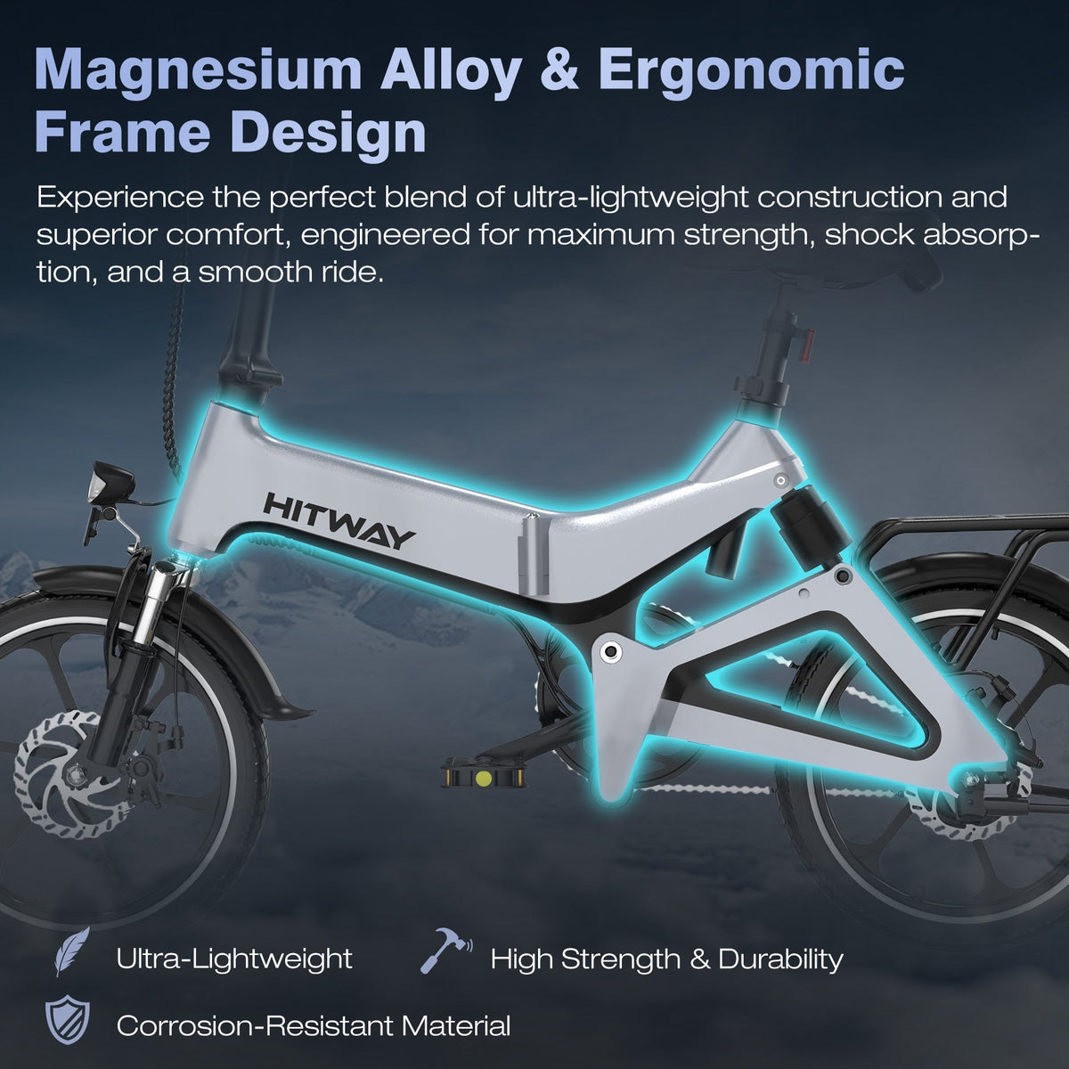BK2 Folding Electric Bike — 250W UK-Legal Motor, Dual Suspension, TÜV Certified