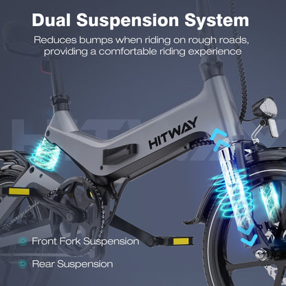 BK2 Folding Electric Bike — 250W UK-Legal Motor, Dual Suspension, TÜV Certified