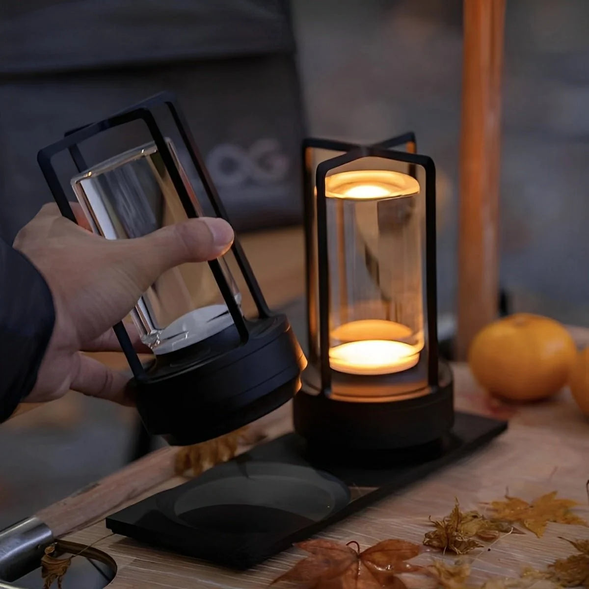 Cordless Lantern Lamp – Rechargeable Touch Dimmer