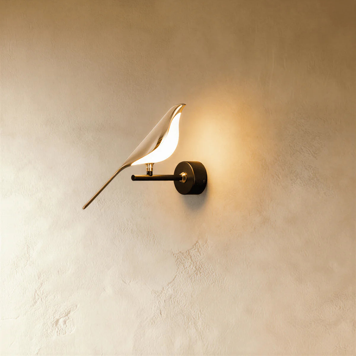 Modern Swallow Wall Light With Acrylic Diffuser